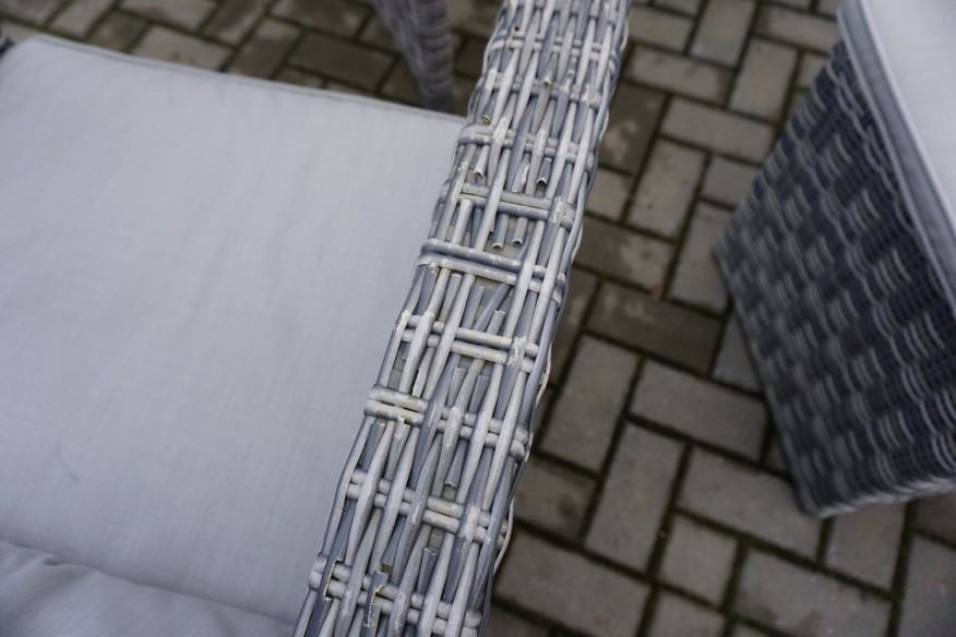 ZESTAW NA OGRÓD TARAS SOFA 3 OSOBOWA + 2 FOTELE + STÓŁ + PUFA + PODUCHY TECHNORATTAN