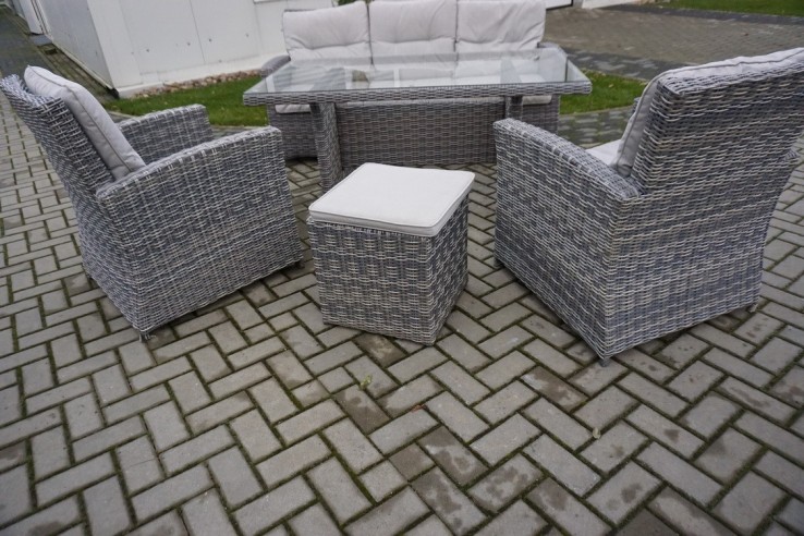 ZESTAW NA OGRÓD TARAS SOFA 3 OSOBOWA + 2 FOTELE...