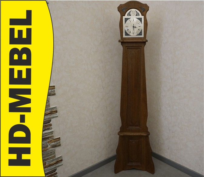 ZEGAR STOJĄCY DĘBOWY NA BATERIE TEMPUS FUGIT SZER. 45 CM