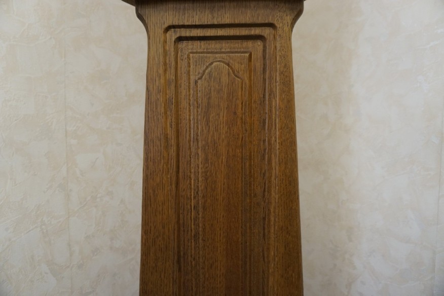 ZEGAR STOJĄCY DĘBOWY NA BATERIE TEMPUS FUGIT SZER. 45 CM