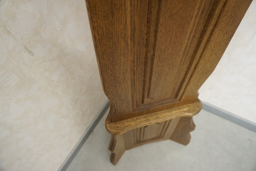 ZEGAR STOJĄCY DĘBOWY NA BATERIE TEMPUS FUGIT SZER. 45 CM