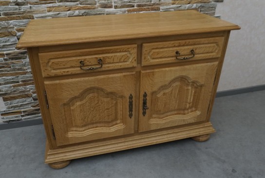 KOMODA DĘBOWA NATURALNY LITY DĄB SZER. 125 CM 2