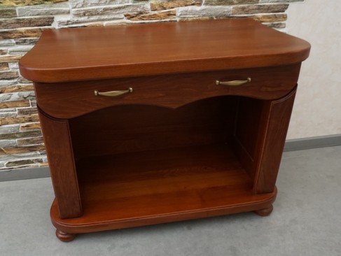 KOMODA RTV BUKOWA KOLOR CZEREŚNIA SZER. 87 CM 2