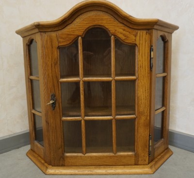 WITRYNKA WISZĄCA MAŁA DĘBOWA SZER. 57 CM 2