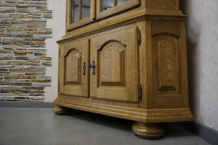 WITRYNA NAROŻNA DUŻA NATURALNY LITY DĄB SZER. 115 CM