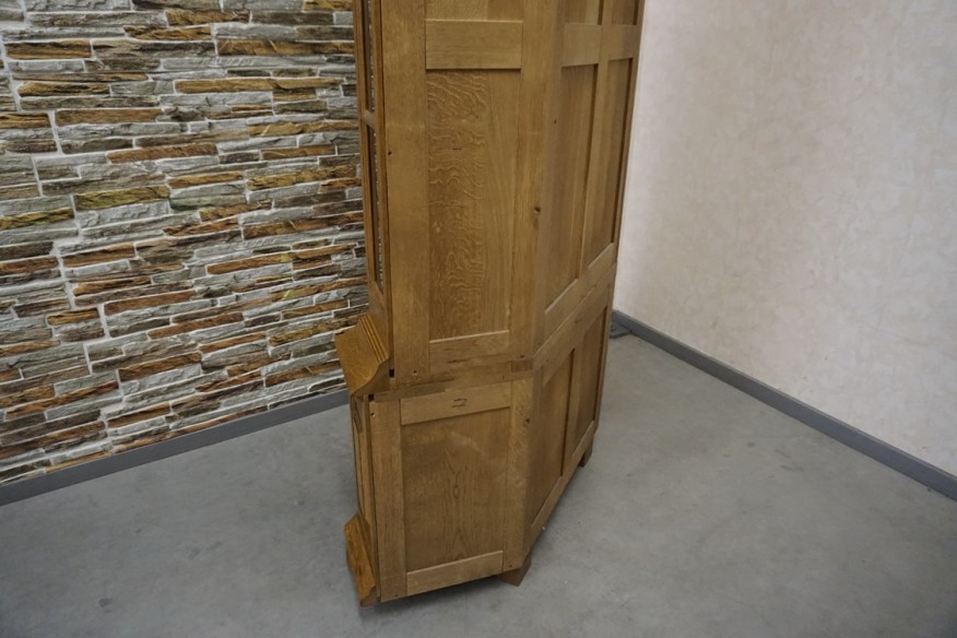 WITRYNA NAROŻNA DUŻA NATURALNY LITY DĄB SZER. 115 CM
