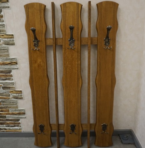 WIESZAK 3 PANELE DĘBOWY DO PRZEDPOKOJU SZER. 74 CM