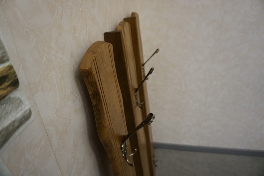 WIESZAK 3 PANELE DĘBOWY DO PRZEDPOKOJU SZER. 74 CM