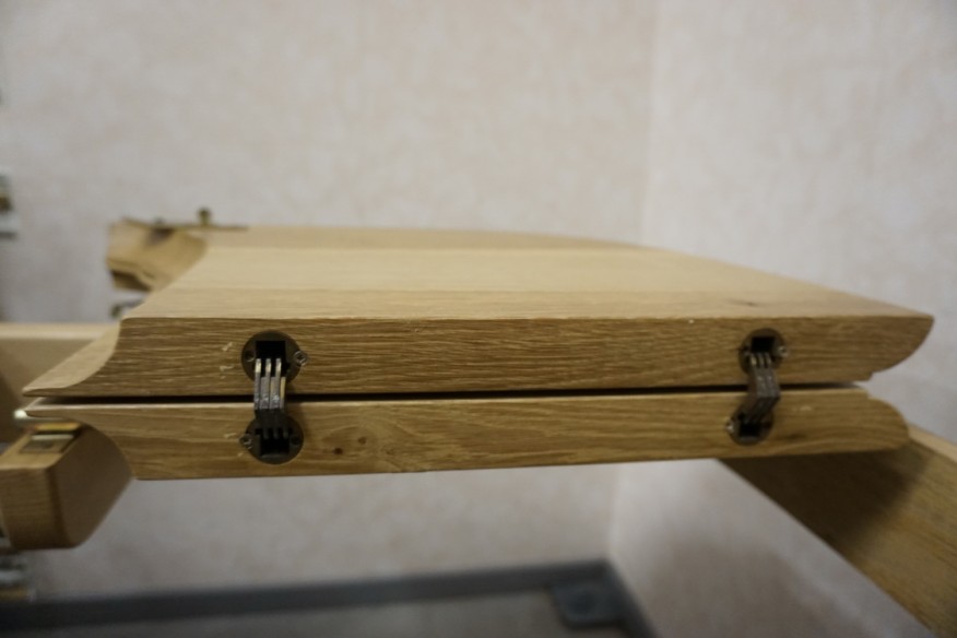STÓŁ Z LITEGO DĘBU ROZKŁADANY + 4 KRZESŁA SZER. 120/194 CM