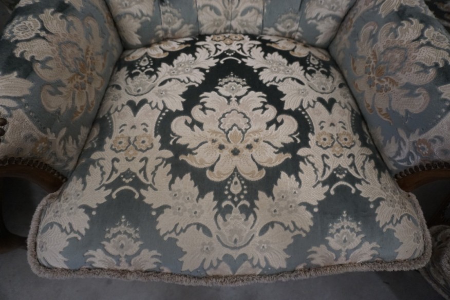 ZESTAW CHIPPENDALE SOFA 3 OSOBOWA + 3 FOTELE Warrings Ludwik Filip