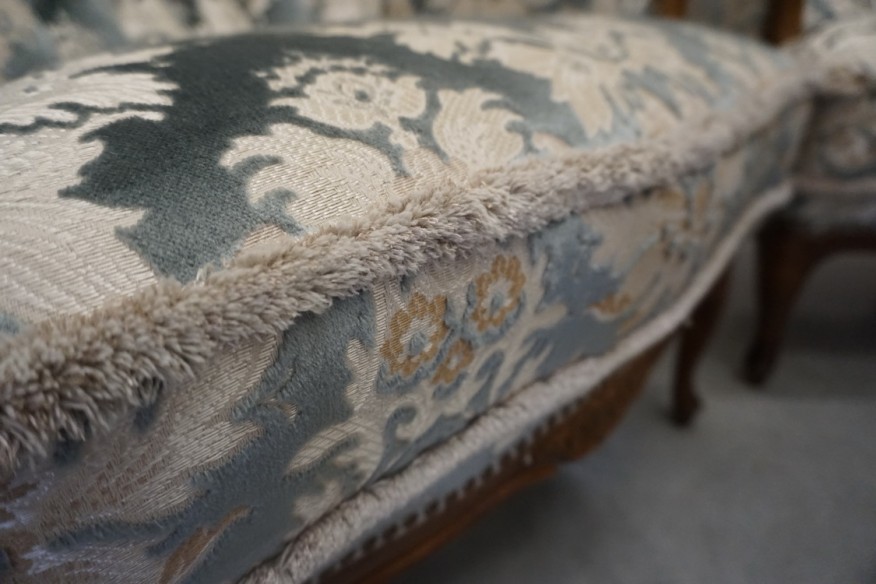 ZESTAW CHIPPENDALE SOFA 3 OSOBOWA + 3 FOTELE Warrings Ludwik Filip