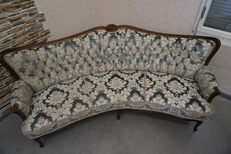 ZESTAW CHIPPENDALE SOFA 3 OSOBOWA + 3 FOTELE...