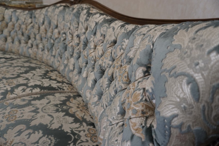 ZESTAW CHIPPENDALE SOFA 3 OSOBOWA + 3 FOTELE Warrings Ludwik Filip