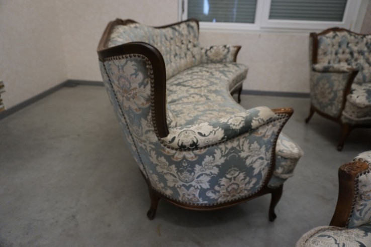 ZESTAW CHIPPENDALE SOFA 3 OSOBOWA + 3 FOTELE...