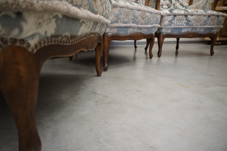 ZESTAW CHIPPENDALE SOFA 3 OSOBOWA + 3 FOTELE...