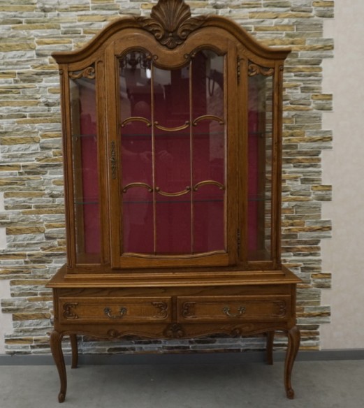 WITRYNA DĘBOWA STYL CHIPPENDALE SZER. 120 CM