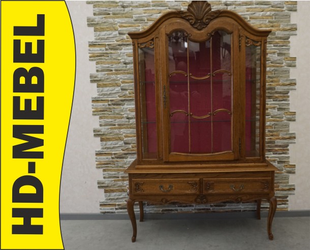 WITRYNA DĘBOWA STYL CHIPPENDALE SZER. 120 CM