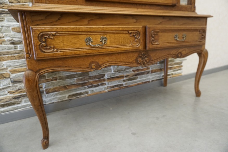 WITRYNA DĘBOWA STYL CHIPPENDALE SZER. 120 CM
