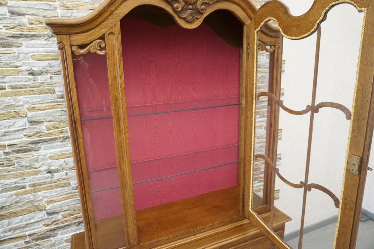 WITRYNA DĘBOWA STYL CHIPPENDALE SZER. 120 CM