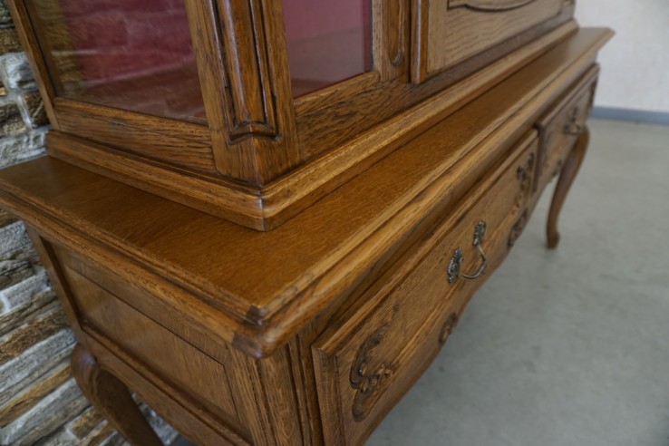 WITRYNA DĘBOWA STYL CHIPPENDALE SZER. 120 CM