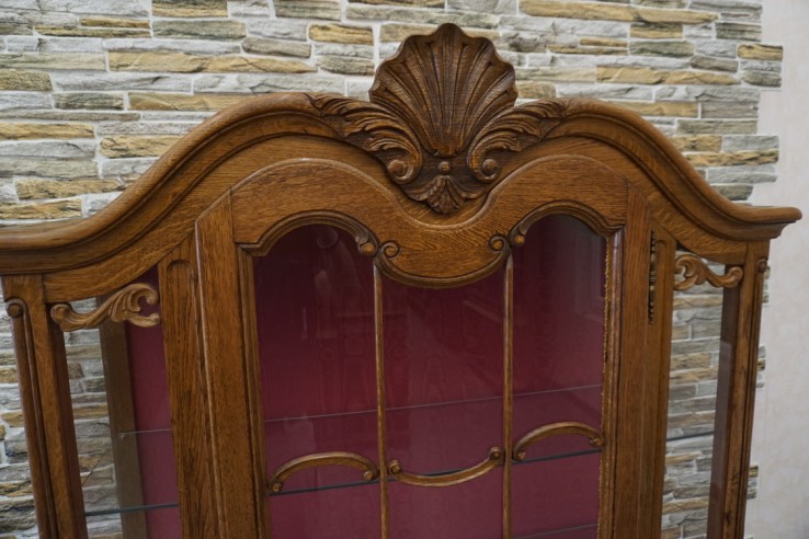 WITRYNA DĘBOWA STYL CHIPPENDALE SZER. 120 CM