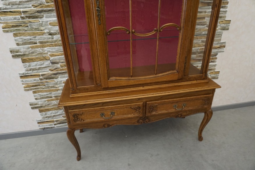 WITRYNA DĘBOWA STYL CHIPPENDALE SZER. 120 CM