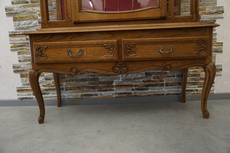 WITRYNA DĘBOWA STYL CHIPPENDALE SZER. 120 CM