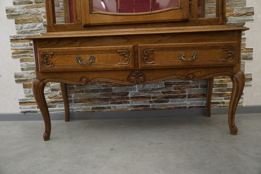 WITRYNA DĘBOWA STYL CHIPPENDALE SZER. 120 CM