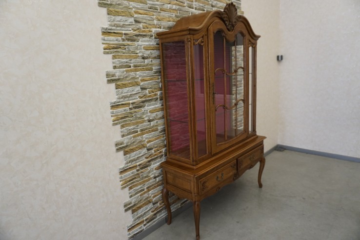 WITRYNA DĘBOWA STYL CHIPPENDALE SZER. 120 CM