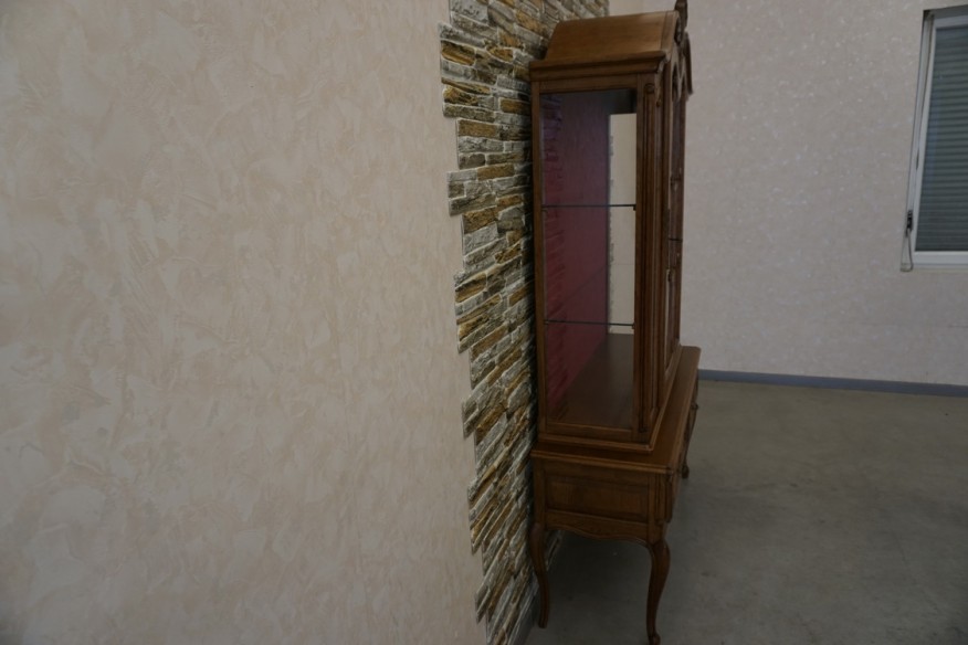 WITRYNA DĘBOWA STYL CHIPPENDALE SZER. 120 CM