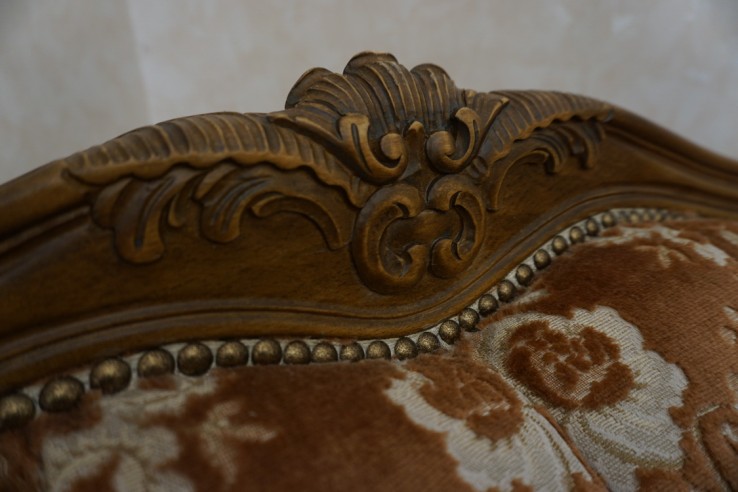 ZESTAW CHIPPENDALE LUDWIK FILIP SOFA 2 OSOBOWA...