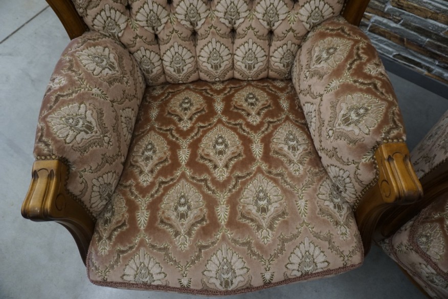 ZESTAW CHIPPENDALE SOFA 3 OSOBOWA + 2 FOTELE