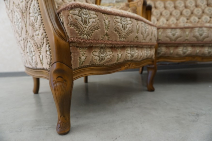 ZESTAW CHIPPENDALE SOFA 3 OSOBOWA + 2 FOTELE