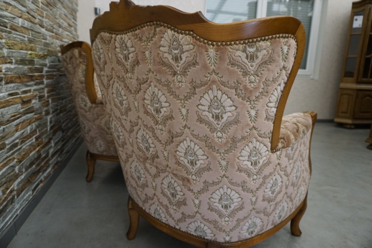 ZESTAW CHIPPENDALE Ludwik Filip SOFA 3 OSOBOWA...