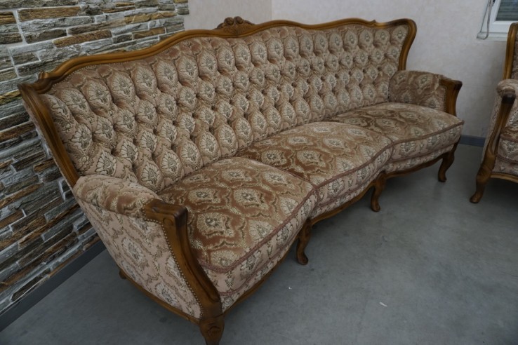 ZESTAW CHIPPENDALE SOFA 3 OSOBOWA + 2 FOTELE