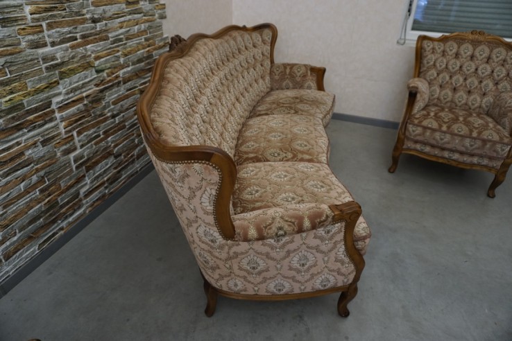 ZESTAW CHIPPENDALE SOFA 3 OSOBOWA + 2 FOTELE
