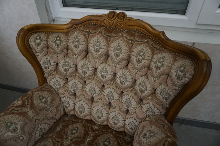 ZESTAW CHIPPENDALE Ludwik Filip SOFA 3 OSOBOWA...