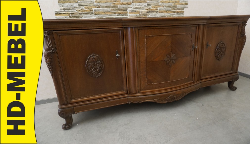 KOMODA ORZECHOWA 3 DRZWIOWA SZER. 240 CM