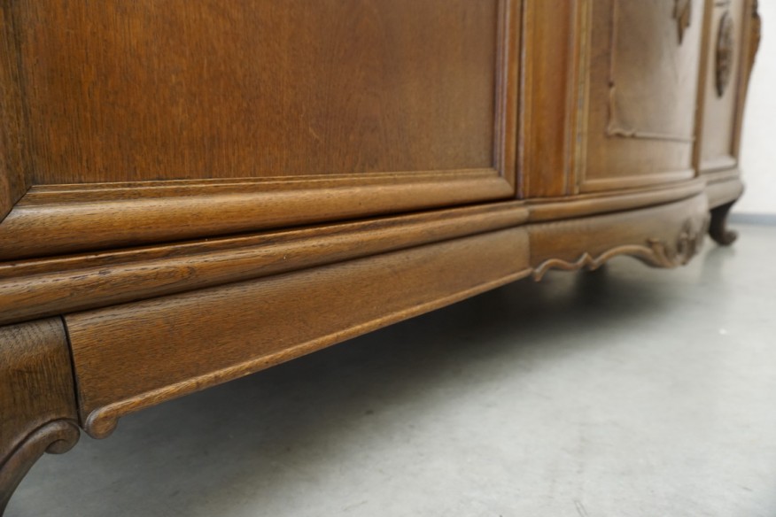 KOMODA ORZECHOWA BUFET LADA 3 DRZWIOWA SZER. 240 CM