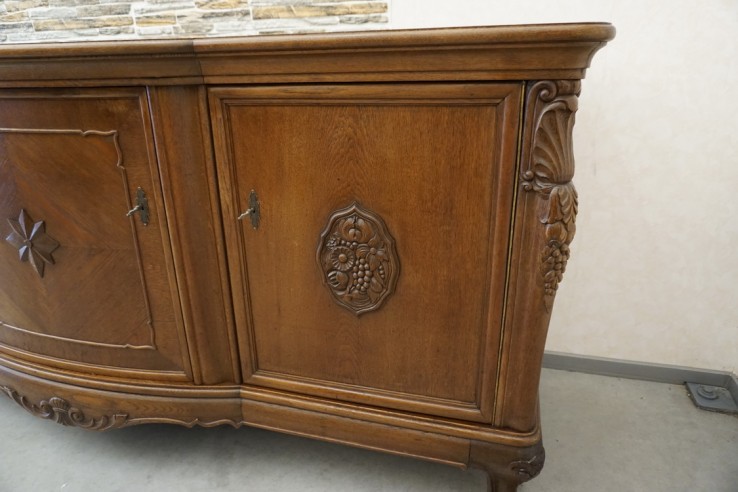 KOMODA ORZECHOWA 3 DRZWIOWA SZER. 240 CM