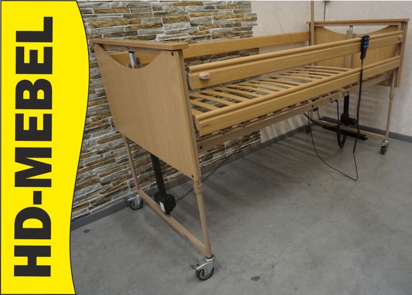 ŁÓZKO REHABILITACYJNE STEROWANE NA PILOTA 90x200
