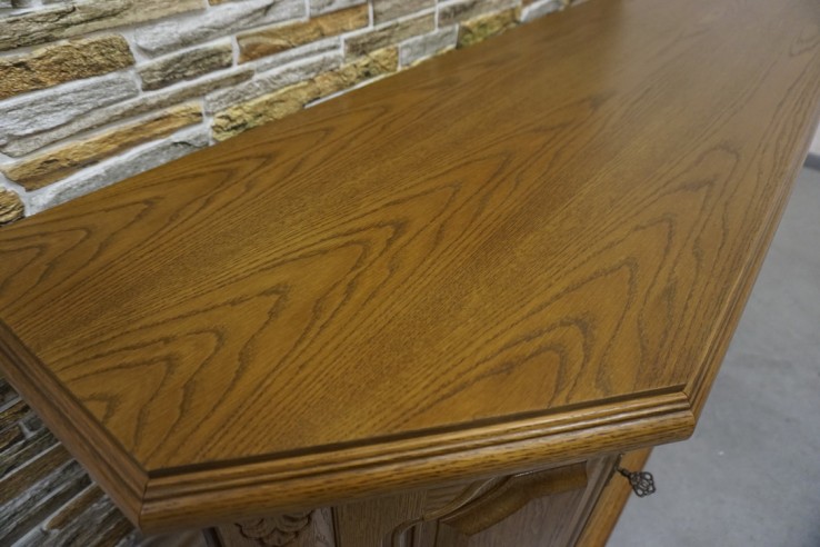 KOMODA DĘBOWA 4 DRZWIOWA SZER. 185 CM
