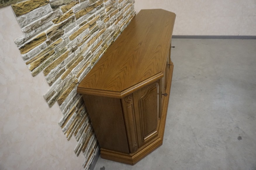 KOMODA DĘBOWA 4 DRZWIOWA SZER. 185 CM