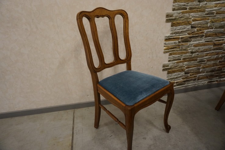 STÓŁ DĘBOWY ROZKŁADANY + 6 KRZESEŁ CHIPPENDALE