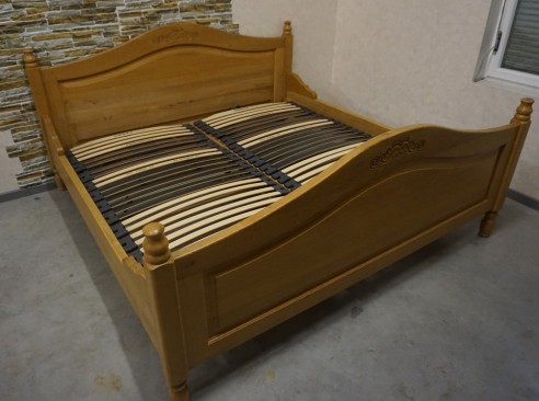 ŁÓŻKO DĘBOWE DWUOSOBOWE Z LITEGO DĘBU 2 x STELAŻE... 2