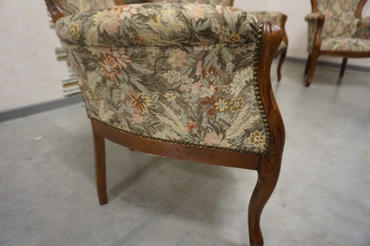 ZESTAW CHIPPENDALE LUDWIK FILIP 2+1+1  SOFA 2...