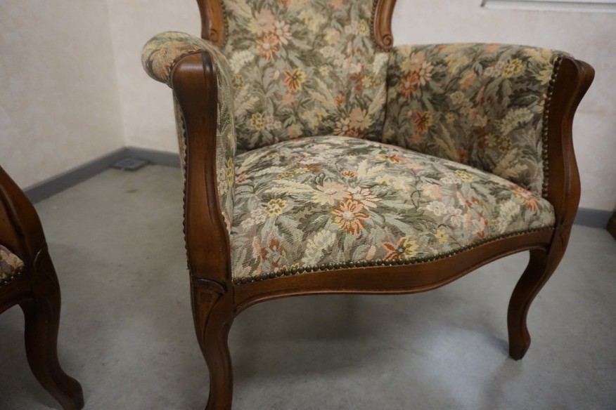 ZESTAW CHIPPENDALE LUDWIK FILIP 2+1+1  SOFA 2 OSOBOWA + 2 FOTELE