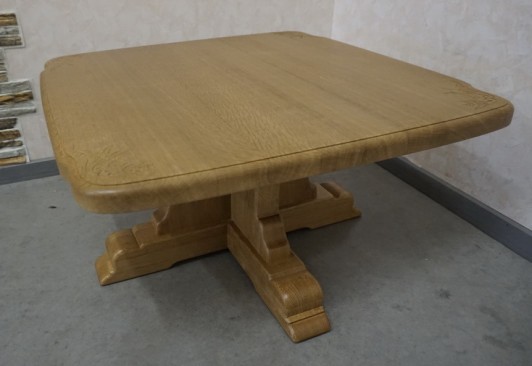 ŁAWA STOLIK Z LITEGO DĘBU 80/80 CM MEGA WZÓR NA BLACIE 2