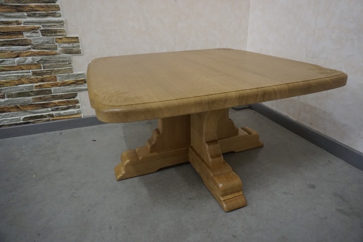 ŁAWA STOLIK Z LITEGO DĘBU 80/80 CM MEGA WZÓR NA...