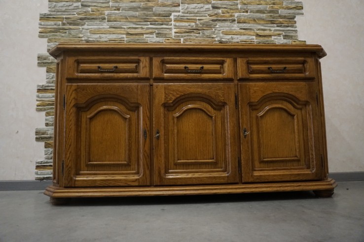 KOMODA DĘBOWA 3 DRZWIOWA 152 CM